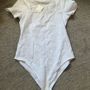 Mango Classic White Bodysuit